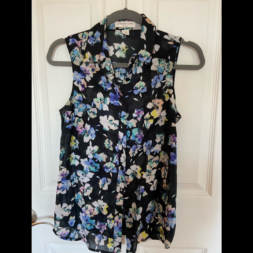 Coldwater creek sleeveless blouse